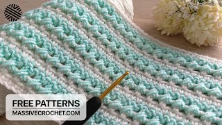 VERY EASY Crochet Pattern for Beginners! ✅ Crochet Stitch for Baby Blanket, Bag & Scarf