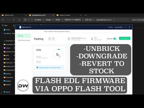How To Flash Edl Firmware On Oneplus Msm Oppo Flash Tool Droidwin