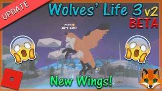 Roblox Wolves Life 3 V2 Beta Wings 2 Hd - wolves life 3 roblox secrets
