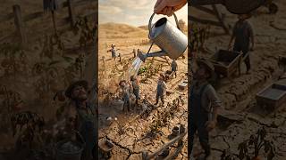 Giant Hand Saves Tiny Flooded City & Dying Farm 😱 | part1 #timelapse #tinyhouse #tinyhouselife