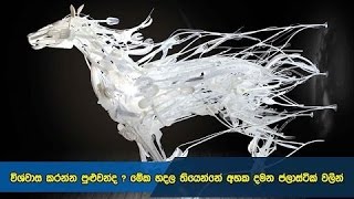 මේක හදල තියෙන්නේ අහක දමන ප්ලාස්ටික් වලින්  - Recycle Used Plastic Into Sculptures