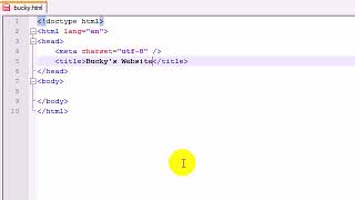 HTML5 Tutorial 2 Creating a Basic Template