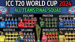 T20 World Cup 2024 - All Team Squad | ICC T20 Cricket World Cup 2024 All Teams Squad | T20 WC 2024