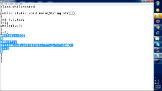 Nested While Loop in Java Lecture 11