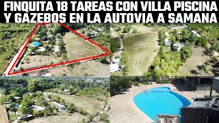 Finca de 18 tareas con una Villa Piscina Gazebos en la Autovía a Samaná y a 30 Minutos de Santo Dgo