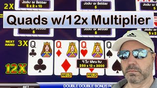 Quads 12x, 4 Deuces \u0026 Driving Miss Ama to Saratoga Casino #casino #videopoker #poker #casinodeano