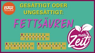 Fettsäuren einfach erklärt! | #mahlZeit | DAK-Gesundheit