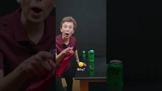 Inertia trick with soda cans! 😱 👍