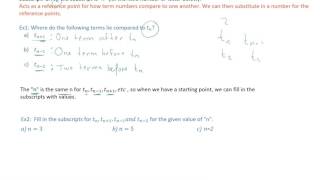 Subscripts in Difference Equations