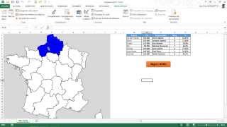 Excel - Créer une carte de France Interactive - 2/2