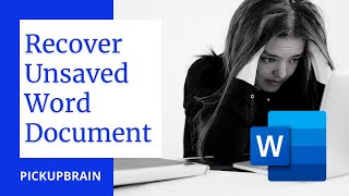 😬How to recover unsaved Word Document | Recover crashed word document [2020] 🤓