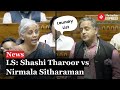 Parliament Session: Nirmala Sitharaman Addresses Court Backlog; Shashi Tharoor Highlights Issues