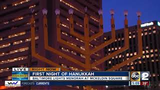 Giant menorah to light up Baltimore for first night of Chanukah