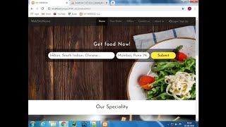 Php project using html, css, bootstrap with database
