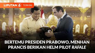 Menhan Prancis Berikan Helm Pilot Pesawat Tempur Rafale Kepada Presiden Prabowo | Liputan 6