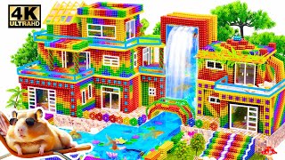 $5,000 House From Magnetic Balls With Giant Fish Tank And Swimming Pools Ever!