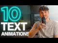 Top 10 Text Animations in After Effects