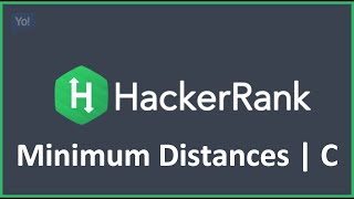 Minimum Distances | Hacker Rank Solution in C