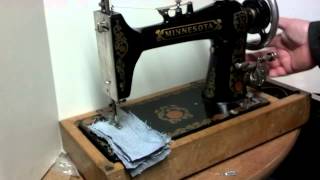 Serviced Antique Minnesota Model K Treadle Sewing Machine 20150K