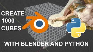 How to CREATE 1000 Cubes in Blender (3.0) using Python