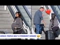 Would People Help a Pregnant Woman Walking Up The Stairs 🥺 - Social Experiment