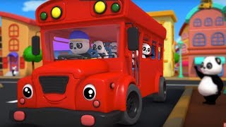 the wheels on the bus | 3d rhymes | nursery rhymes | childrens songs