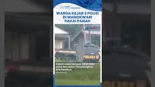Viral Video 3 Polisi di Mimbowi Manokwari Nyaris Dipanah hingga Kocar-kacir Selamatkan Diri