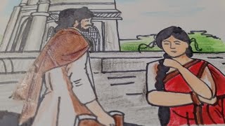 How to draw couple drawing || traditional couple drawing || art video