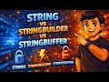 String vs StringBuilder vs StringBuffer 🔥 | Java Interview Question Explained