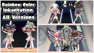 ALL Tricolor Now or Never Versions Rainbow Color Inkantation - Splatoon 3