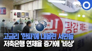 고금리 '한파'에 내몰린 서민들… 연체 비상