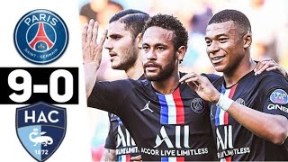 PSG 9 - 0 Le havre all goals highlights 2020|| Neymar , M. lcardi , K.Mbappe , pablo sarabia