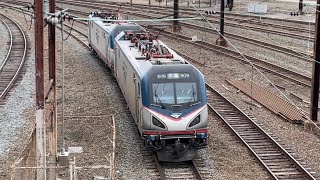 Rooftop railfanning at 30th Street Station Philadelphia. 4/5/22