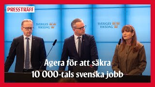 LIVE: Agera för att säkra 10 000-tals svenska jobb