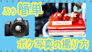 【カメラ初心者向け】写真がボケないから卒業！一眼レフやミラーレスでふんわりボケ写真撮影方法【写真講座】