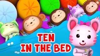 Ten In The Bed | Nursery Rhymes & Babies Song For Children | Kids Rhyme