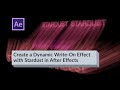 Create a Dynamic Write On Effect with Stardust in After Effects