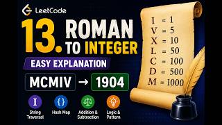 LeetCode 13 | Roman to Integer | Hash Map + String Traversal in C++