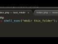 PHP problem : mkdir doesn't work using shell_exec()