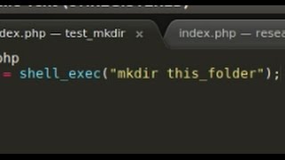 PHP problem : mkdir doesn't work using shell_exec()