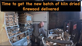 Loading \u0026 Unloading the Firewood Kiln