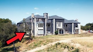 Abandoned mansion in Sanger, Texas being completed