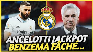 Real Madrid : Carlo Ancelotti pourrait Toucher le JACKPOT et La Colère de Karim Benzema