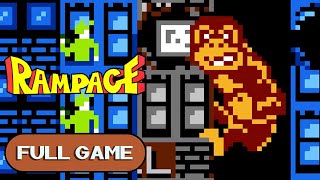 Rampage NES FULL GAME Longplay Gameplay Walkthrough Playthrough VGL