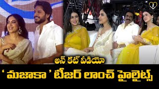 MOVIE VOLUME UNCUT - Mazaka Teaser Launch Event | Anshu | Sandeep Kishan | Rao Ramesh |