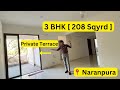 Inside Tour of 3 BHK Apartment + Private Terrace | Ahmedabad Property For Sale #realestate #newflat