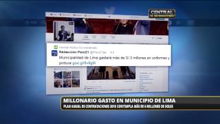 Millonario gasto en municipio de Lima│RPP