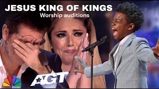 Golden Buzzer| All Judges Cry When Holy Spirit came down in AGT (Goodness of God)