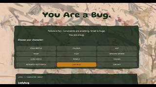 You Are a Bug: 2026 Build Small Hackathon Demo