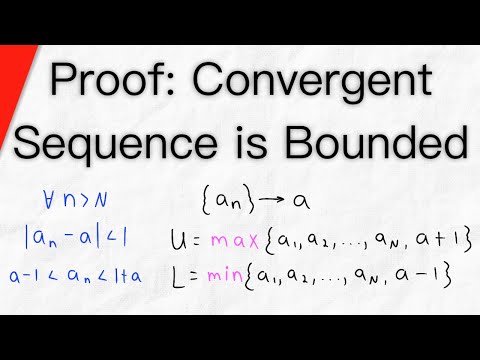 How do you show that a convergent sequence is bounded?